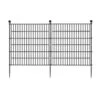 32 In. Metal Garden Fence 10 Panels No Dig Animal Barrier Rustproof Wire Fencing -Dewalt Tools Shop black phewnyzo garden fencing 28e441sa17 64 1000