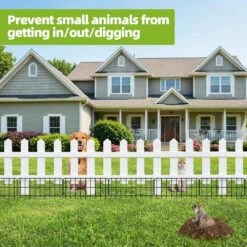 13 In. Metal Garden Fence 30-Panels No Dig Animal Barrier Rabbit Fencing 12 13 In. Metal Garden Fence 30-Panels No Dig Animal Barrier Rabbit Fencing -Dewalt Tools Shop black phewnyzo garden fencing 28e456sa17 44 1000