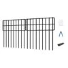 13 In. Metal Garden Fence 30-Panels No Dig Animal Barrier Rabbit Fencing -Dewalt Tools Shop black phewnyzo garden fencing 28e456sa17 64 1000