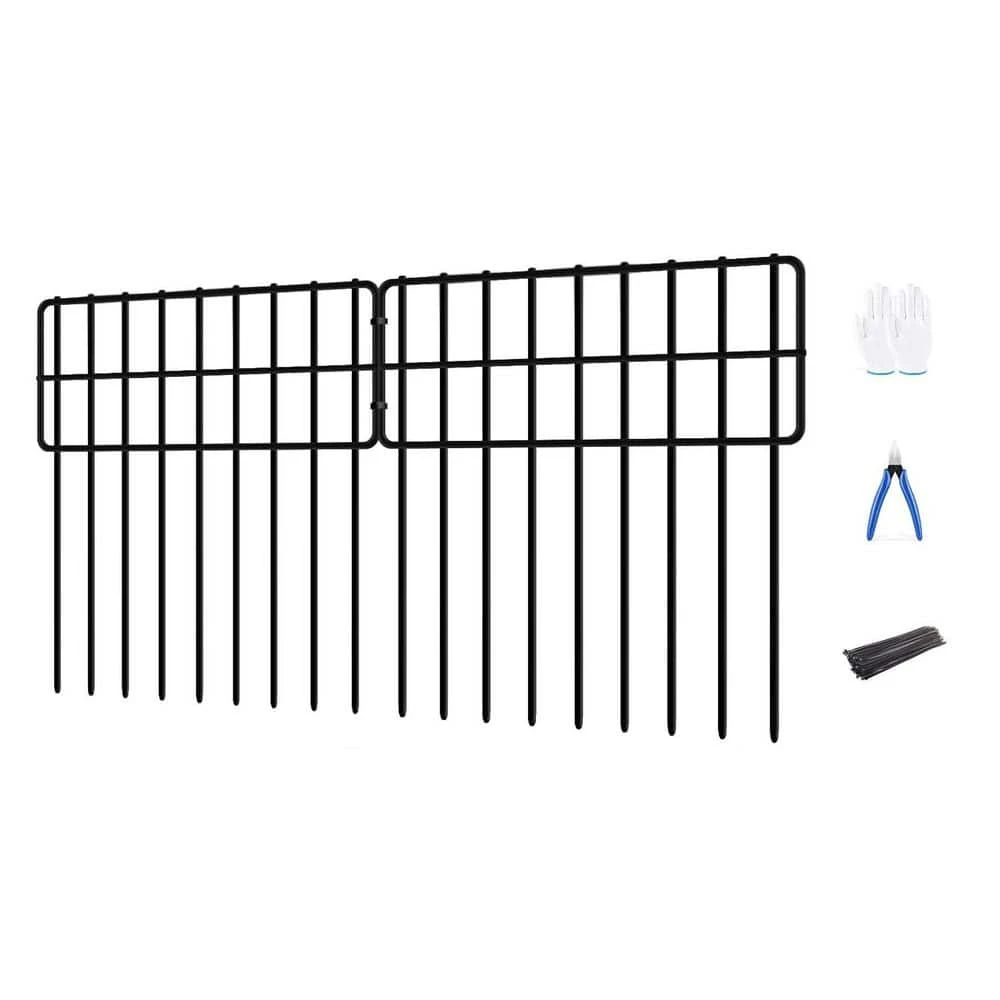 13 In. Metal Garden Fence 30-Panels No Dig Animal Barrier Rabbit Fencing 3 13 In. Metal Garden Fence 30-Panels No Dig Animal Barrier Rabbit Fencing