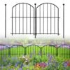 24 In. H X 20 Ft. L No-Dig Garden Fence , 10-Pack Metal Animal Barrier With Arched Design - Rustproof Fencing -Dewalt Tools Shop black primehome garden fencing hd vank df 14 64 1000