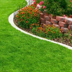 16 In. Metal Decorative Iris Garden Fencing (Set Of 5) -Dewalt Tools Shop black pure garden garden fencing hw155058 76 1000