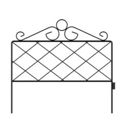 16.5 In. Metal Decorative Azalea Garden Fencing (Set Of 5)