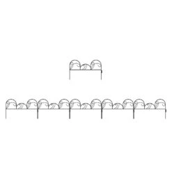 11 In. Metal Decorative Mimosa Garden Fencing (Set Of 5) -Dewalt Tools Shop black pure garden garden fencing hw155060 1f 1000