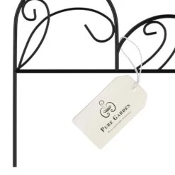 11 In. Metal Decorative Mimosa Garden Fencing (Set Of 5) -Dewalt Tools Shop black pure garden garden fencing hw155060 44 1000