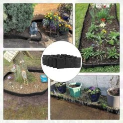 32 Ft. X 4 In. Black Stone No Dig Plastic Interlocking Lawn Edging Fencing With Anchoring Spikes 40-Pieces 14 32 Ft. X 4 In. Black Stone No Dig Plastic Interlocking Lawn Edging Fencing With Anchoring Spikes 40-Pieces -Dewalt Tools Shop black senqwfa plastic edging 01128fph005 fa 1000