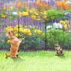 Garden Fence, No Dig Fence Animal Barrier Fence, 24in. (H) X11ft. (L) Decorative Garden Fencing With 2 In. Spike Spacing -Dewalt Tools Shop black skyshalo garden fencing jswl2413incho06vpv0 0921 31 1000