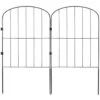 Garden Fence, No Dig Fence Animal Barrier Fence, 24in. (H) X11ft. (L) Decorative Garden Fencing With 2 In. Spike Spacing -Dewalt Tools Shop black skyshalo garden fencing jswl2413incho06vpv0 0921 64 1000