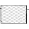 24 In. 72 In. Wide Fit-Right Adjustable Chain Link Gate Kit For Outdoor Decking And Fencing, Metal