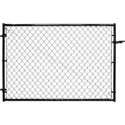 24 In. 72 In. Wide Fit-Right Adjustable Chain Link Gate Kit For Outdoor Decking And Fencing, Metal
