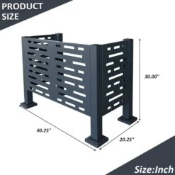 3 Ft X 2 Ft Metal Garden Fencing Air Conditioner Fence For Outdoors, Privacy Fence -Dewalt Tools Shop black storhaus garden fencing ma250331p199944 44 1000