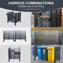 3.5 Ft. X 3.5 Ft. X 3.8 Ft. Galvanized Steel Garden Fencing Air Conditioner Fence For Outdoors, Privacy Fence -Dewalt Tools Shop black storhaus garden fencing ma250402p192891 31 1000