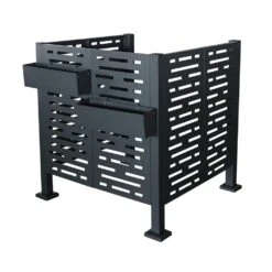 3.5 Ft. X 3.5 Ft. X 3.8 Ft. Galvanized Steel Garden Fencing Air Conditioner Fence For Outdoors, Privacy Fence