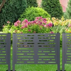 4 Ft X 2 Ft Galvanized Steel Garden Fencing Air Conditioner Fence For Outdoor Units, Privacy Fence Cover -Dewalt Tools Shop black storhaus garden fencing ma250430p199945 31 1000