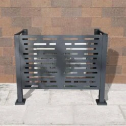 4 Ft X 2 Ft Galvanized Steel Garden Fencing Air Conditioner Fence For Outdoor Units, Privacy Fence Cover -Dewalt Tools Shop black storhaus garden fencing ma250430p199945 4f 1000