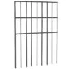 Animal Barrier Fence 19 Pack, 17 In. H X 11 Ft. L, Steel Garden Fencing With 1.5 In. Spike Spacing For Dogs And Outdoor