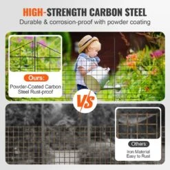 Garden Fence, 36. 6 In. (H) X 12 Ft. (L) Animal Barrier Fence, Decorative Metal Fencing With 2.5 In. Spike Spacing -Dewalt Tools Shop black svopes garden fencing jswl385295inrni2vv0 sv1018 1f 1000