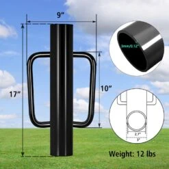 12 Lbs. Black T Posts Driver With Handles, 17 In. Metal Post And Sign Post Pole Driver Tool For Fencing -Dewalt Tools Shop black t posts u posts 0q8i1l7j c3 1000