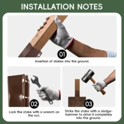 4 In. X 4 In. X 36 In. Metal Fencing Post Anchor For Patio Yard, Brown (4-Pack) -Dewalt Tools Shop black t posts u posts 6y2f3g9p 40 1000