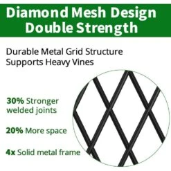 47 In. Black Metal Garden Fencing Decorative Trellis(4 Pack) -Dewalt Tools Shop blacks fawey tred inc garden trellises da3hn4gs 44 1000