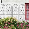 4 Pack 71 In. X 19.7 In. Metal Garden Trellis, Garden Fencing For Climbing Plants, Dragonfly Decorative Flower Trellis -Dewalt Tools Shop blacks garden trellises w1586p266865yf 64 1000