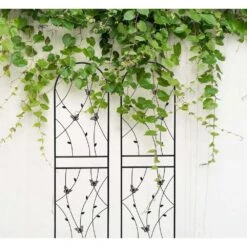 86.7 In. Butterfly Deco Metal Garden Trellis Outdoor Garden Fencing Plant Support Trellis, Garden Arch Trellis, 4 Pack -Dewalt Tools Shop blacks garden trellises w1586p268062yf 4f 1000