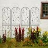 86.7 In. Butterfly Deco Metal Garden Trellis Outdoor Garden Fencing Plant Support Trellis, Garden Arch Trellis, 4 Pack
