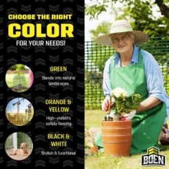 4 Ft. H X 100 Ft. W Green Plastic Safety Garden Netting Above Ground Barrier Snow Fence Temporary Fencing (Pack Of 2) -Dewalt Tools Shop boen snow fencing sf 41012 44 1000