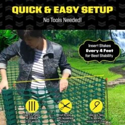 4 Ft. X 100 Ft. Green Plastic Temporary Fencing, Mesh Snow Fence, Safety Garden Netting (4-Pack) -Dewalt Tools Shop boen snow fencing sf 41014 fa 1000