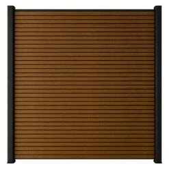 UltraEasy Fencing 6 Ft. H X 6 Ft. W Brazilian Ipe Wood Plastic Composite Horizontal Fence Panel Section With Black Frame -Dewalt Tools Shop brazilian ipe newtechwood composite fence panels fence blk uh66 6 6 ip c3 1000