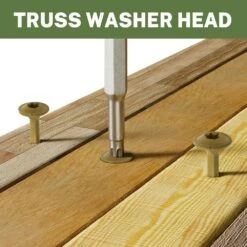 3 In. Bronze Heavy Duty Rust Resistant Metal Posts Screws For Fencing Wood Lag (50-Pack) -Dewalt Tools Shop bronze fence hardware 8v1c0d3e a0 1000