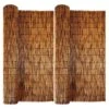 48 In. H X 16.4 Ft. W Brown Natural Reeds Eco-Friendly Privacy Screen Curtain Patio Reed Fencing Rolls (2-Pack) -Dewalt Tools Shop brown atengnes garden fencing yd240475 64 1000