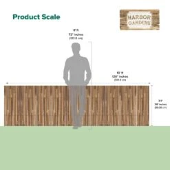 Harbor Bamboo Gardens Split Fencing-3 Ft.,3 In. H X 10 Ft. L -Dewalt Tools Shop brown garden fencing r646hg10 4f 1000