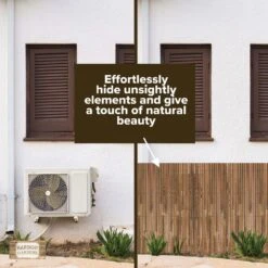 Harbor Bamboo Gardens Split Fencing-3 Ft.,3 In. H X 10 Ft. L -Dewalt Tools Shop brown garden fencing r646hg10 fa 1000