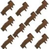 47in. X 5.9in. X 0.4 In. Brown Wood Garden Edging Fence Border Decorative Panels For Flower And Landscape Fencing, 10pcs -Dewalt Tools Shop brown wood edging jt00155 bl 64 1000