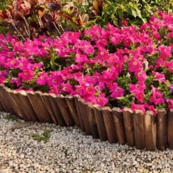 47 In. X 7.8 In. X 1 In. Brown Wood Garden Edging, Fence Border Decorative Panels For Flower And Landscape Fencing -Dewalt Tools Shop brown wood edging jt00159 bl c3 1000