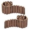 47 In. X 7.8 In. X 1 In. Brown Wood Garden Edging, Fence Border Decorative Panels For Flower And Landscape Fencing-2pcs -Dewalt Tools Shop brown wood edging jt00160 bl 64 1000