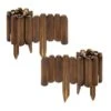 47 In. X 9.8 In. X 0.8in. Brown Wood Garden Edging, Fence Border Decorative Panels For Flower And Landscape Fencing-2pcs 1 47 In. X 9.8 In. X 0.8in. Brown Wood Garden Edging, Fence Border Decorative Panels For Flower And Landscape Fencing-2pcs -Dewalt Tools Shop brown wood edging jt00164 bl 64 1000