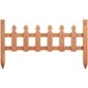 11.5 In. H X 35.5 In. W Rustic Wood Garden Fence Pricket Fencing Border Set Of 5 Products -Dewalt Tools Shop brown yaheetech garden fencing dyrmj10001 64 1000