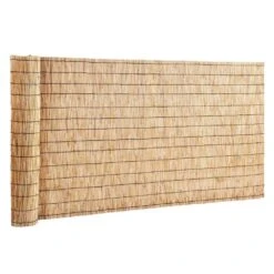 159.6 In. X 39.6 In. Bamboo Pure Natural Peeled Reed Garden Fence Backyard Landscaping Blind Fencing Privacy Screen