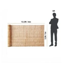 159.6 In. X 39.6 In. Bamboo Pure Natural Peeled Reed Garden Fence Backyard Landscaping Blind Fencing Privacy Screen -Dewalt Tools Shop burlywood phewnyzo garden fencing 28e035sa11 4 d4 1000