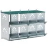 11 In. X 13 In. X 9.65 In. Green 8 Compartment Nesting Box Galvanized Steel Chicken Coops Poultry Fencing -Dewalt Tools Shop cenadinz chicken coops ysgcw142212 64 1000