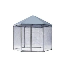 9.2 Ft. Large Metal Poultry Fencing Chicken Coop Hexagonal Steel Wire Dipped Plastic Mesh, Waterproof UV Resistant