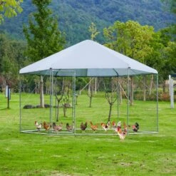 13.1 Ft. Large Metal Poultry Fencing Chicken Coops Hexagonal Steel Wire Dipped Plastic Mesh, Waterproof UV Resistant -Dewalt Tools Shop chicken coops 2kag 31 1000