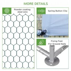 9.8' X 13.1' X 6.4' Poultry Fencing Chicken Coop Metal Chicken Run With Waterproof Anti-UV Cover Spire Shaped -Dewalt Tools Shop chicken coops 2part j 1f 1000