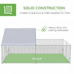 9.8' X 13.1' X 6.4' Poultry Fencing Chicken Coop Metal Chicken Run With Waterproof Anti-UV Cover Spire Shaped -Dewalt Tools Shop chicken coops 2part j c3 1000