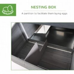 PawHut 63 In. Grey Wooden Chicken Coop 0.0003-Acre In-Ground With Raised Garden Bed, Poultry Fencing And Removable Tray 14 PawHut 63 In. Grey Wooden Chicken Coop 0.0003-Acre In-Ground With Raised Garden Bed, Poultry Fencing And Removable Tray -Dewalt Tools Shop chicken coops d51 007gy fa 1000