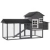 PawHut 84 In. Grey Wooden Chicken House 1/2000-Acre In-Ground Chicken Coop W/Covered Big Run, Poultry Fencing And Perches 1 PawHut 84 In. Grey Wooden Chicken House 1/2000-Acre In-Ground Chicken Coop W/Covered Big Run, Poultry Fencing And Perches -Dewalt Tools Shop chicken coops d51 029gy 64 1000