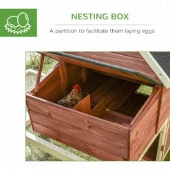 PawHut Wooden Red 0.0005 -Acre In-Ground Chicken Fence Large Chicken Coop Customizable Poultry Fencing, Hen Cage -Dewalt Tools Shop chicken coops d51 091 76 1000