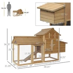 PawHut Wooden Natural 0.0002 -Acre In-Ground Chicken Fence Chicken Coop Hen House, Poultry Fencing -Dewalt Tools Shop chicken coops d51 108 4f 1000